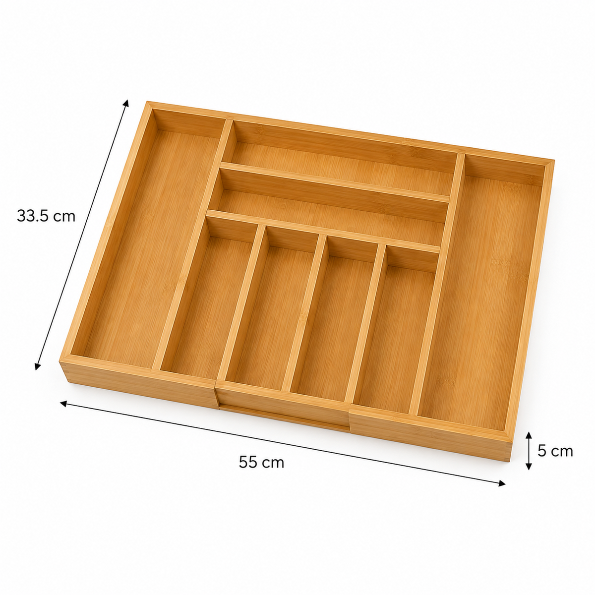 Organisateur de Tiroir Extensible – Range-Couverts Ajustable