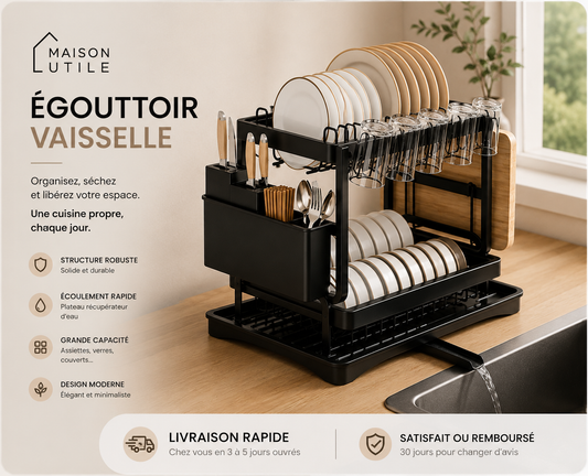 Égouttoir a vaisselle Premium