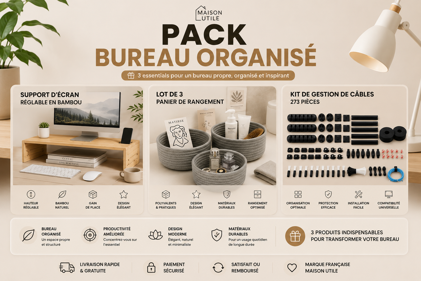 Pack Bureau Organisé