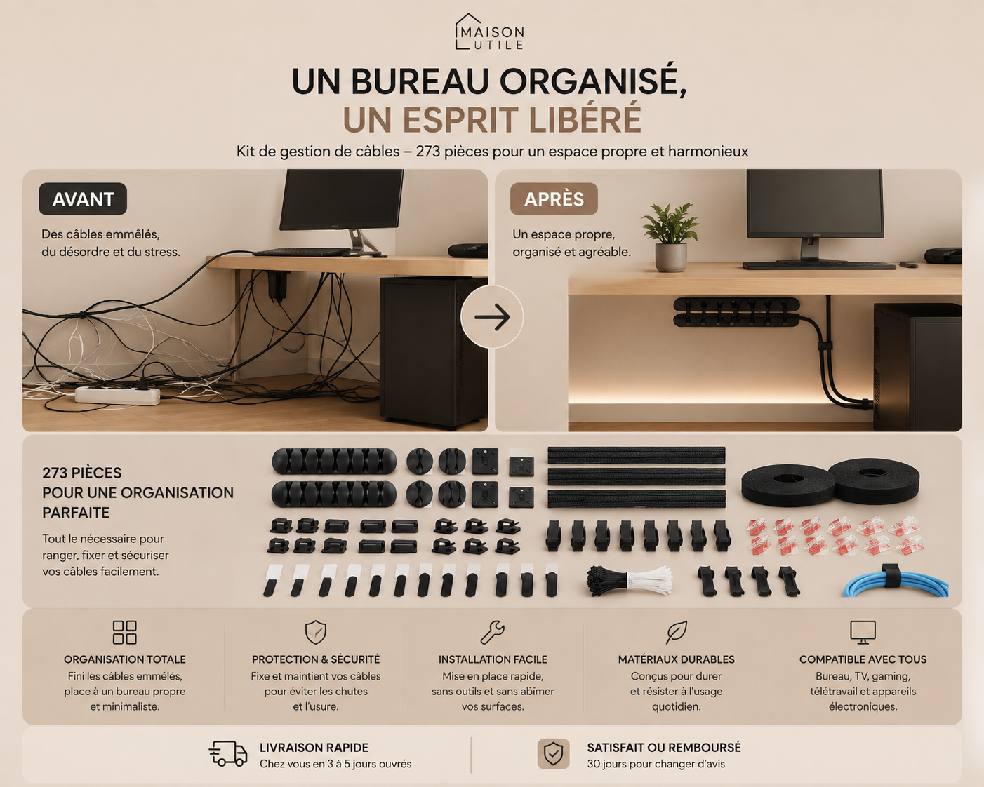 Kit Organisation Bureau Premium