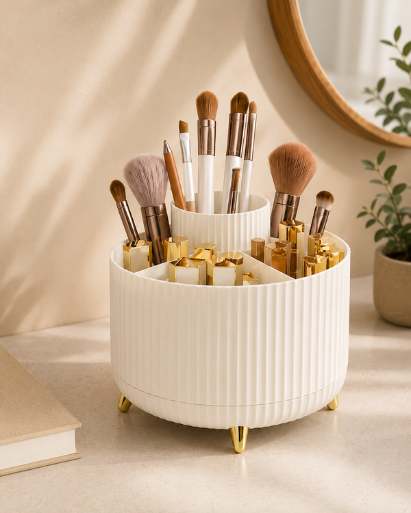 Organisateur Rotatif 360° | Rangement Maquillage & Salle de Bain