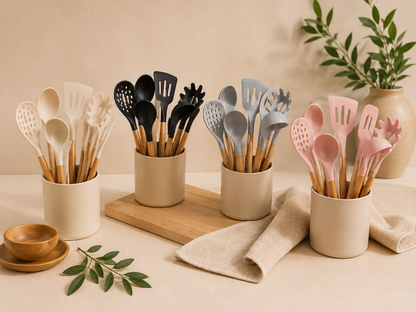 Ensemble d'ustensiles de cuisine