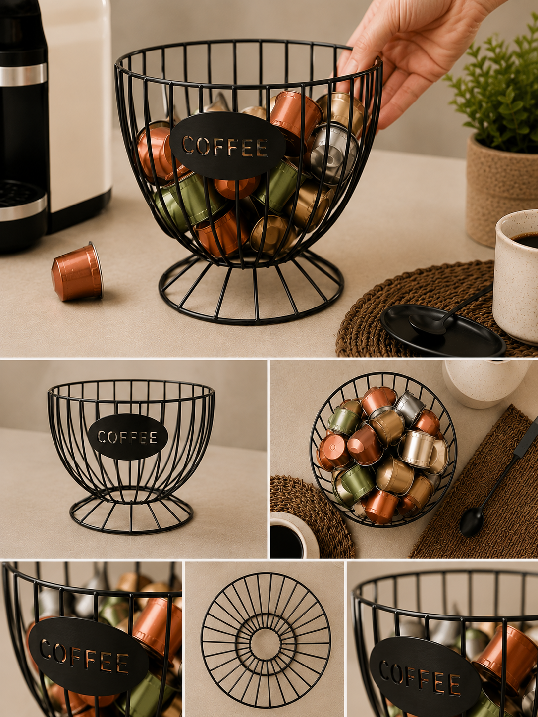 Porte Capsules Café Aesthetic | Organisateur Élégant & Minimaliste