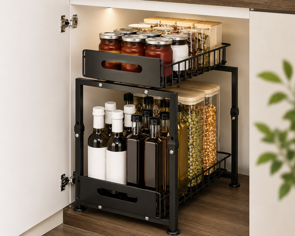 Rangement Coulissant Sous Évier – Gain de Place & Organisation