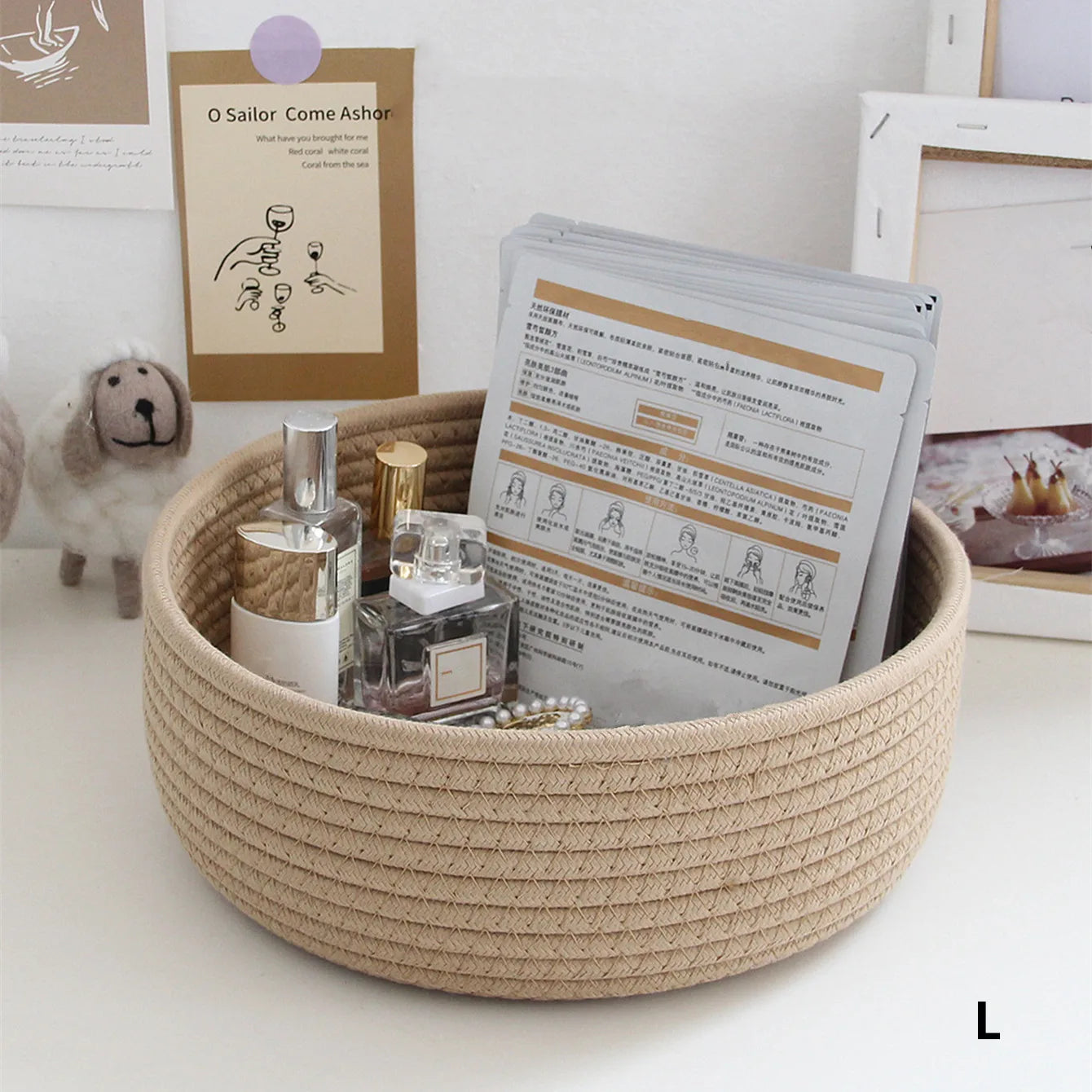 Lot de 3 Panier de Rangement