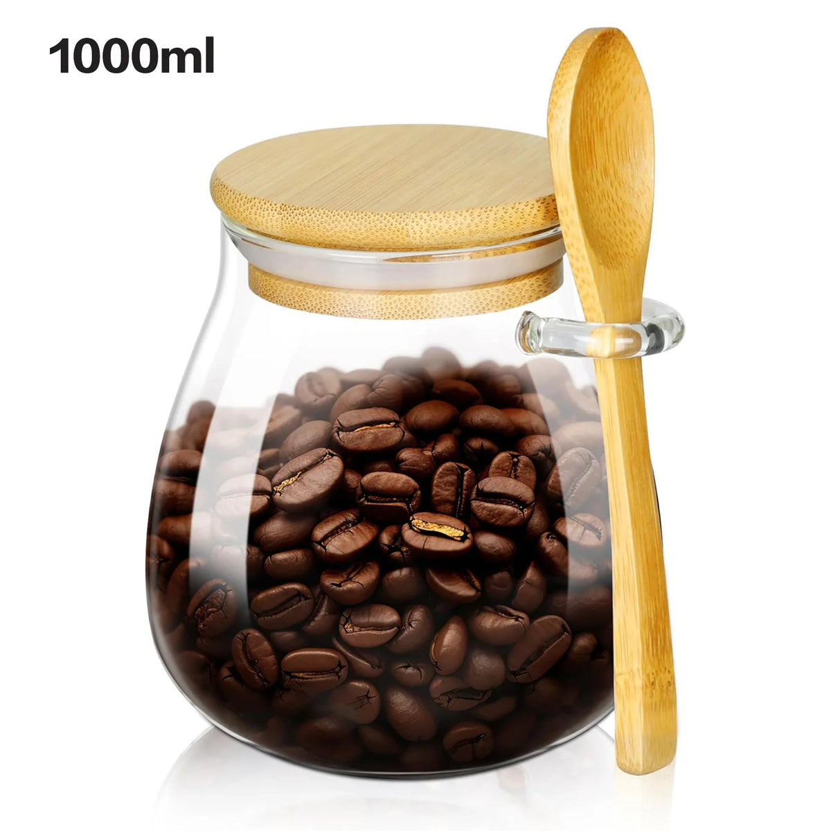 Bocaux de Rangement en Verre & Bambou | Organisation Cuisine Aesthetic