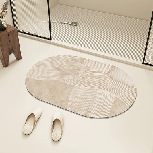 Tapis pour salle de bain Absorbant & Antidérapant – Design Minimaliste