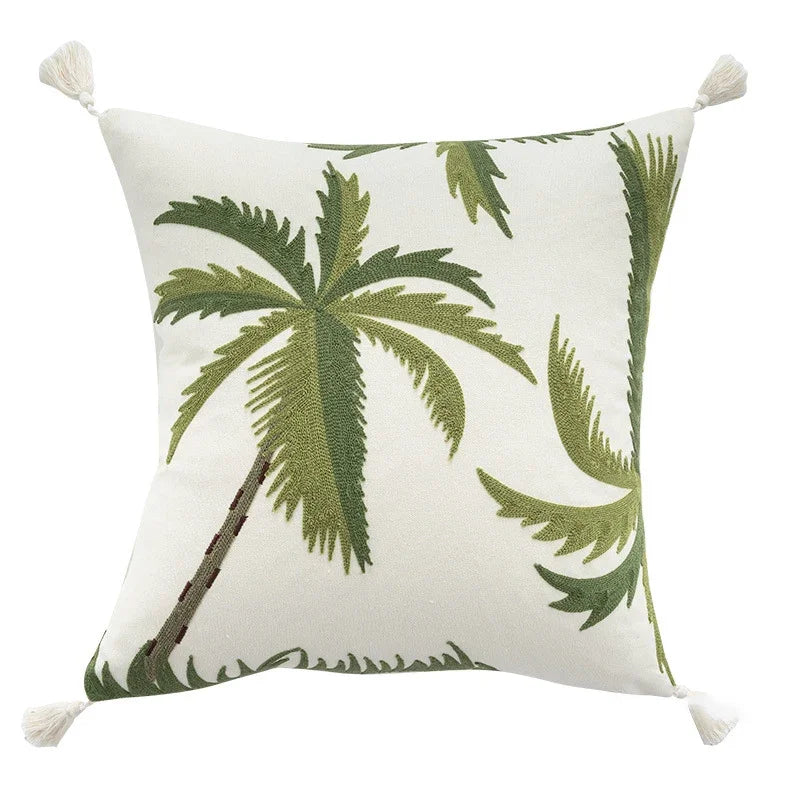 Housses de Coussins Nature – Élégance Tropicale pour Votre Intérieur