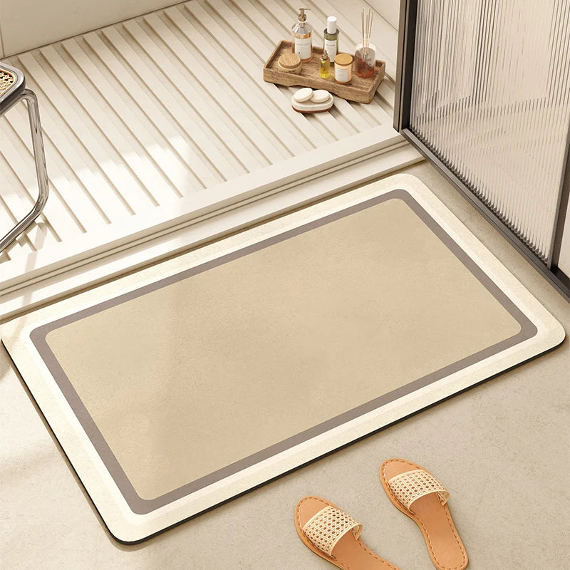 Tapis pour salle de bain Absorbant & Antidérapant – Design Minimaliste