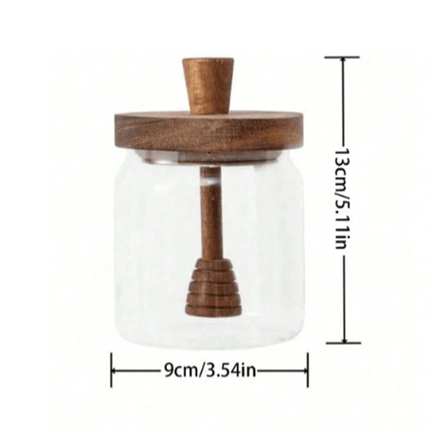 Pot à miel en verre