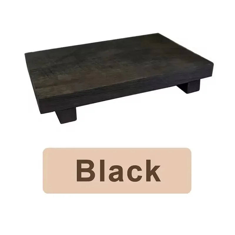 Plateau Décoratif en Bois Minimaliste | Support Élégant Salle de Bain & Maison