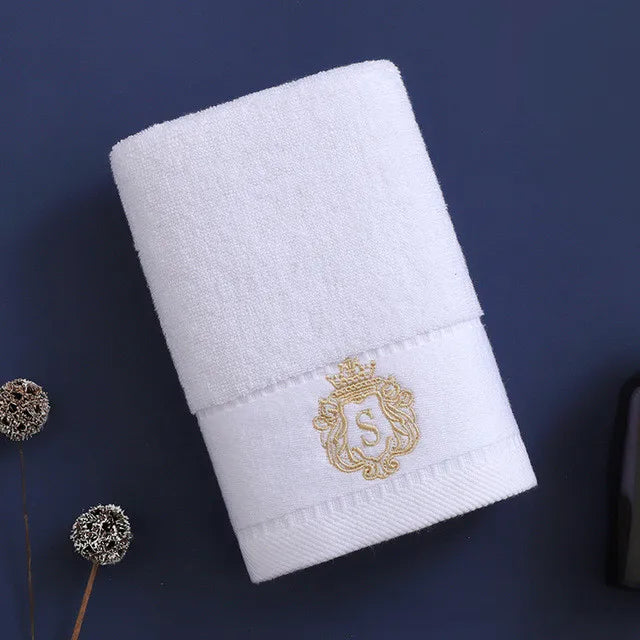 Serviette en Coton Brodée Premium | Ambiance Spa & Élégance