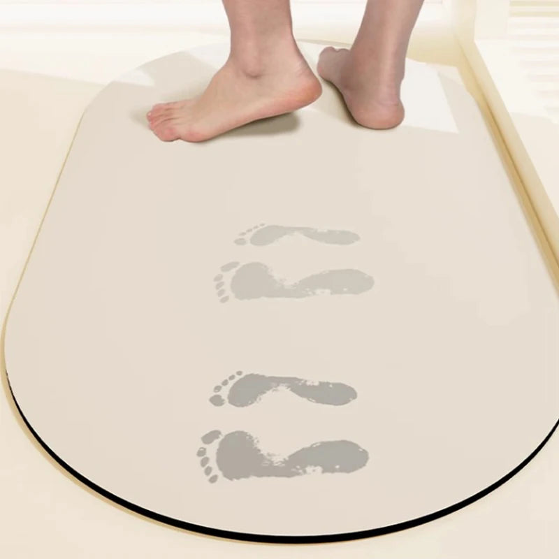 Tapis pour salle de bain Absorbant & Antidérapant – Design Minimaliste