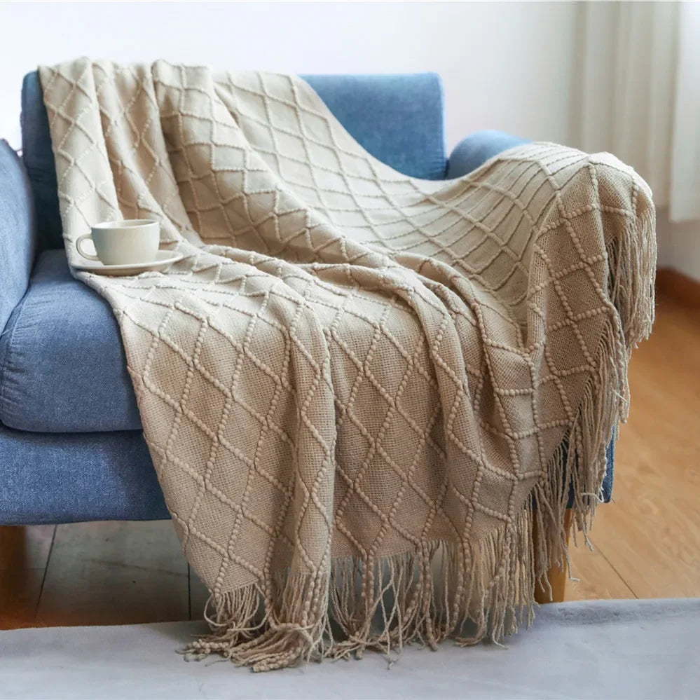 Plaid Vert Premium – Douceur & Élégance pour Votre Intérieur