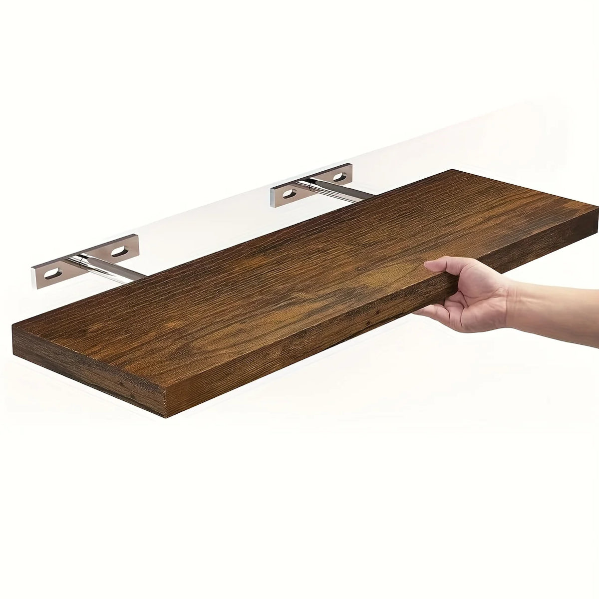 Étagère Murale Flottante en Bois – Élégance & Rangement