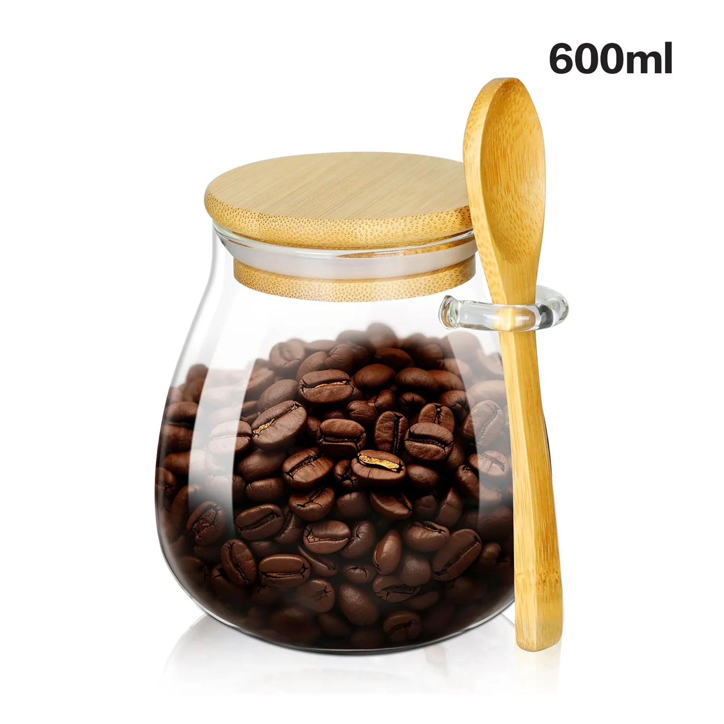 Bocaux de Rangement en Verre & Bambou | Organisation Cuisine Aesthetic